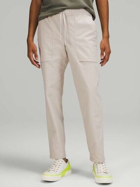 Men's Lululemon Bowline Pant 30" - Casual Drawstring Khaki Pants - Beige